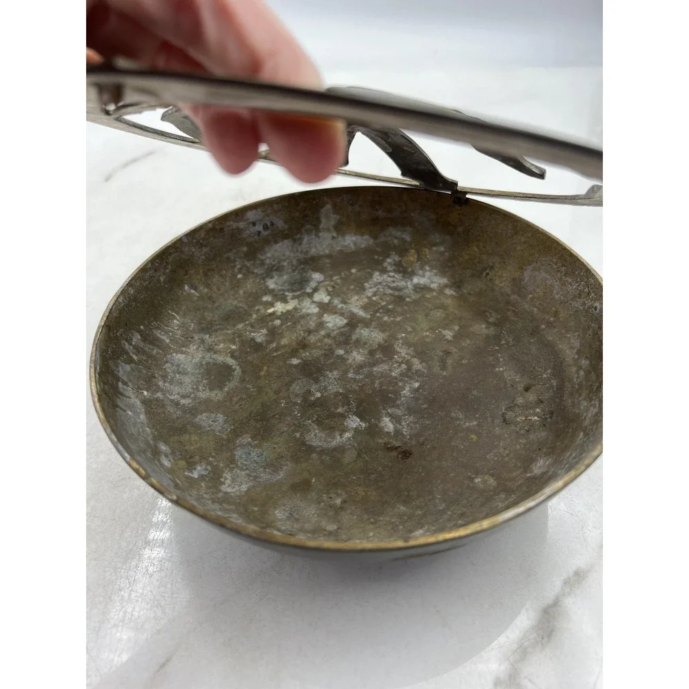 Vintage Brass Horse Ashtray Mid Century Equestrian Decorative Trinket Dish 8